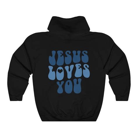 Jesus Loves You Hoodie Aesthetic Hoodie Vsco Hoodie Love Etsy