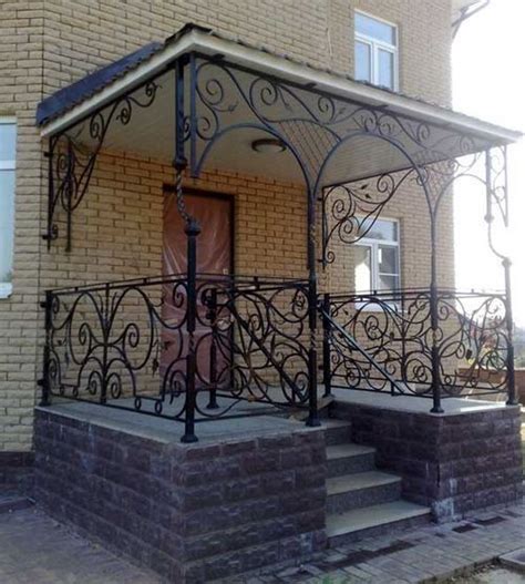 Как сделать крыльцо из металла | Haus architektur, Eisentreppengeländer ...