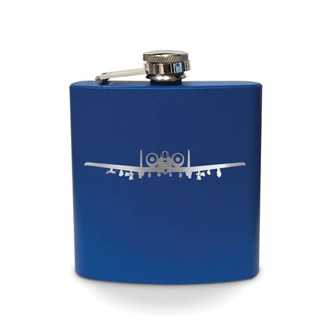 A Thunderbolt Ii With Pave Penny Pod Flask Oz Laser Engraved