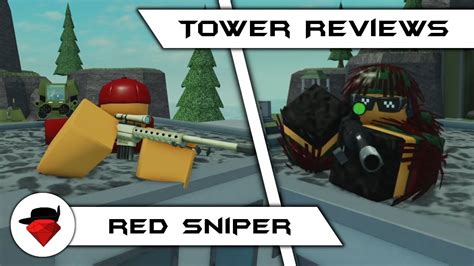 Red Sniper Tower Reviews Tower Battles [roblox] Youtube