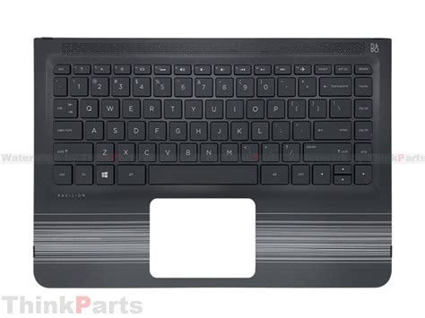 HP Pavilion X360 13 U TPN W118 Palmrest Bezel W US Non BL Keyboard