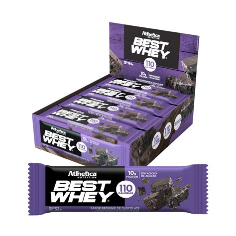 Best Whey Bar Caixa Com12 Unid 33g Brownie De Chocolate