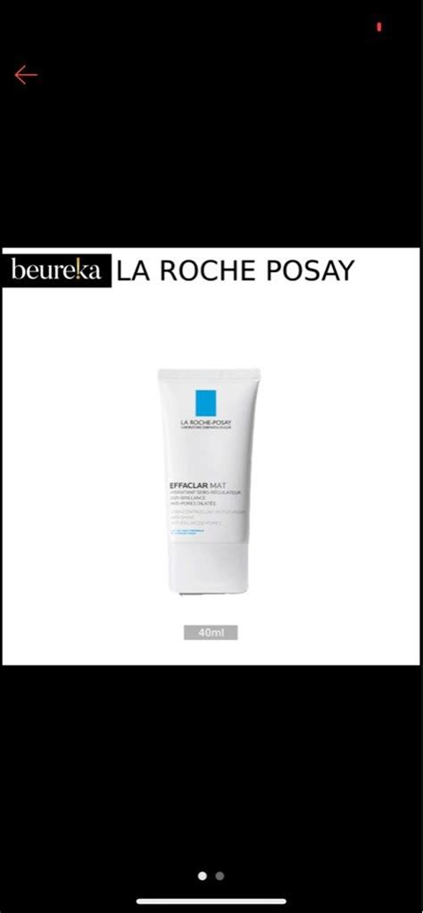 La Roche Posay Effaclar Mat Mattifying Moisturizer Oil Prone Skin 40ml Beureka Beauty