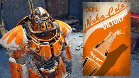 Standalone Orange Power Armor Nuka Cola Victory Orange Esp Based