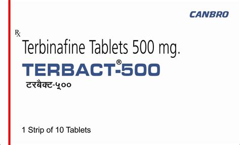 Terbinafine 500 Mg Tablets Non Prescription Treatment Skin Fungal