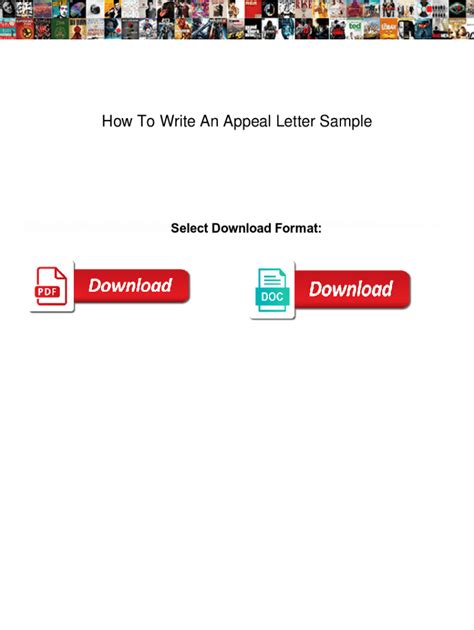 Fillable Online How To Write An Appeal Letter Sample How To Write An