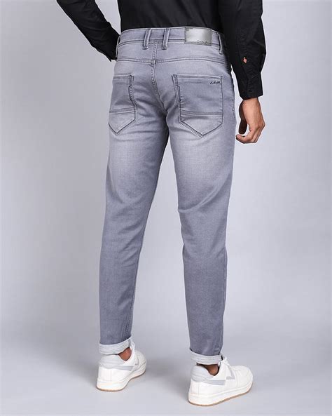 Buy Ankle Fit Jeans Mid Grey Online