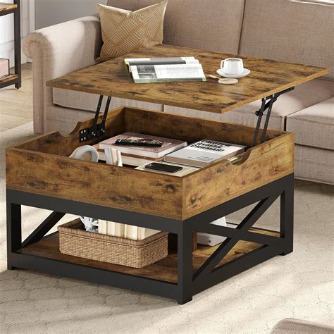 Yitahome Lift Top Coffee Table Square Storage Coffee Table Coffee