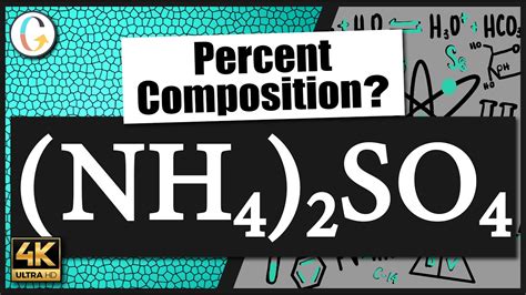 How To Find The Percent Composition Of Nh So Ammonium Sulfate