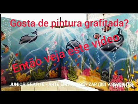 Junior Pinturas E Grafites Pintura De Aqu Rio Fundo Do Mar Youtube