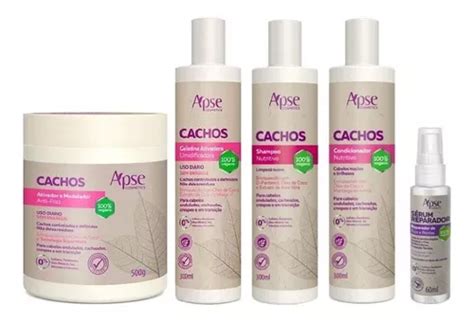 Kit Cachos Shampoo Cond Ativador Gelatina E Reparador Frete grátis