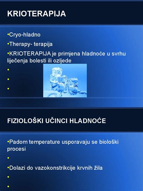 Krioterapija | PDF