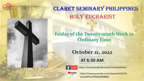 Live Now Thursday Of The Twenty Ninth Week In Ordinary Time October