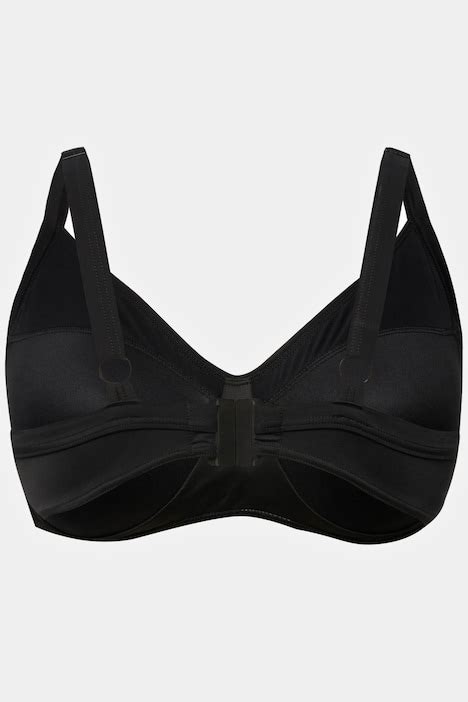 Bikini Top Drapierung Softcups Tr Ger Verstellbar Schwarz Ulla Popken