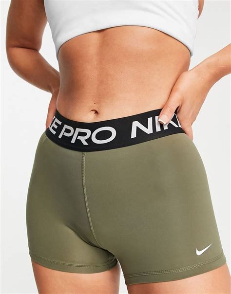 Nike Pro Training 365 3 Inch Shorts In Khaki Asos Nike Sporthose Nike Pro Sporthose