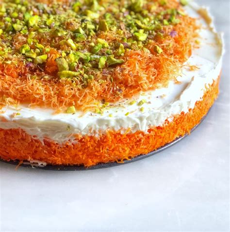 No Bake Knafeh Cheesecake Fufus Kitchen Middle Eastern Desserts