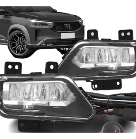 Kit Farol Milha Neblina Novo Fiat Fastback 2023 Full Led