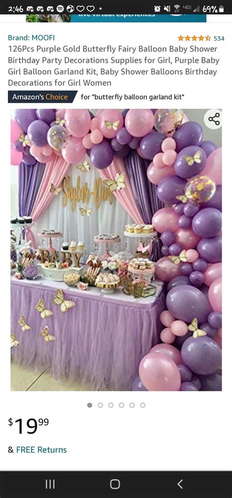 an image of a baby shower with balloons