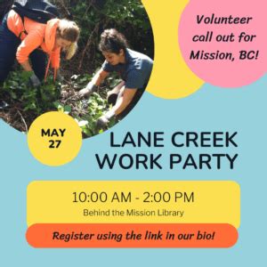 Lane Creek Work Party Fraser Valley Now Resource