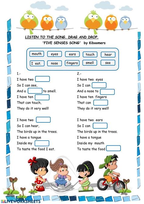 Senses Science Exercise Live Worksheets