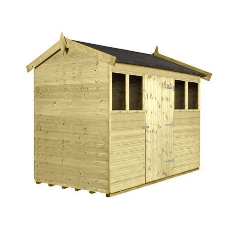 12x6 Superior Tall Apex Shed Door Centre Atlas Sheds