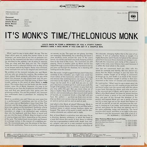 Thelonious Monk It S Monk S Time Vinyl Blue Sounds