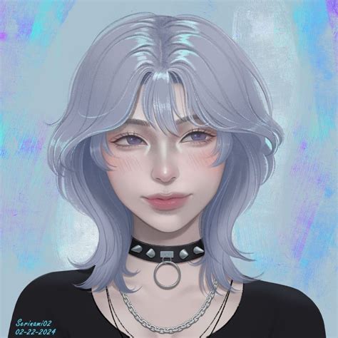Rubin On Instagram My New Oc Art With A Wolf Cut Hairstyle Finally