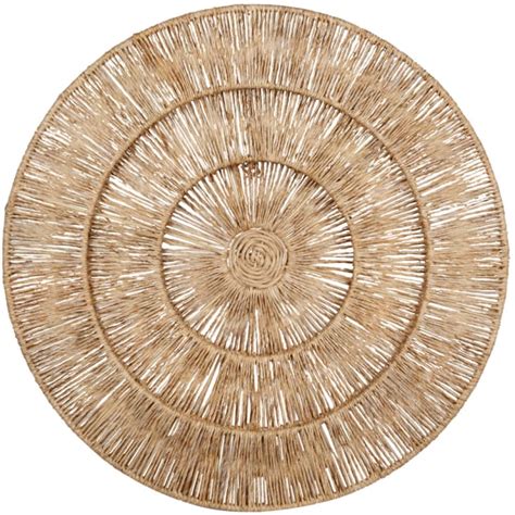 Déco murale cercle en jute et rotin tressé D50 MALENA Maisons du Monde