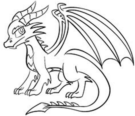 Simple Dragon Drawing At Getdrawings Free Download