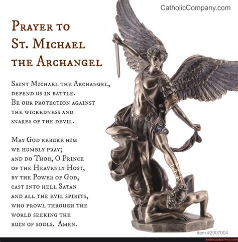 Prayer To St Michael The Archangel Ii Saw Michael The Archangel