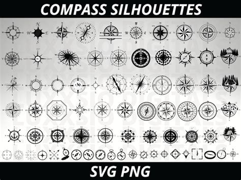 Compass Svg Nautical Compass Svg Compass Rose Svg Compass Etsy