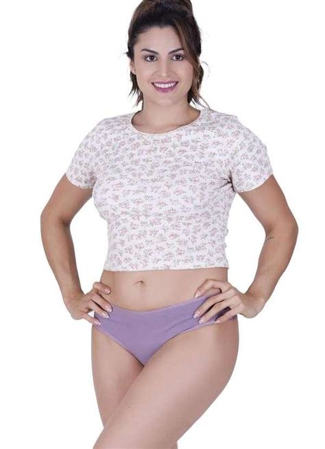 Calcinha Sonho Algodao Concept Lingerie Roxo Roxo Concept Lingerie