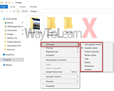 Comment changer la taille des icônes sur Windows 10 WayToLearnX