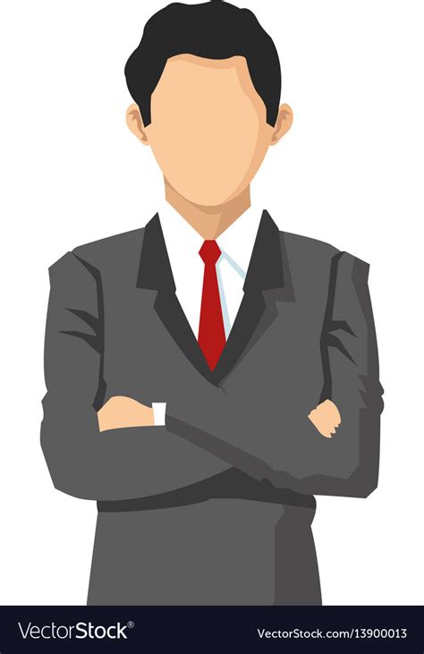 Businessman Cartoon Icon Royalty Free Vector Image