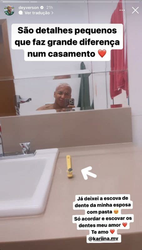 FOTO Sentado em vaso sanitário Deyverson faz declaração de amor curiosa