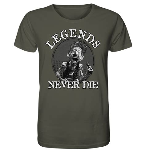 Legends Never Die Organic Shirt Macslons Shop