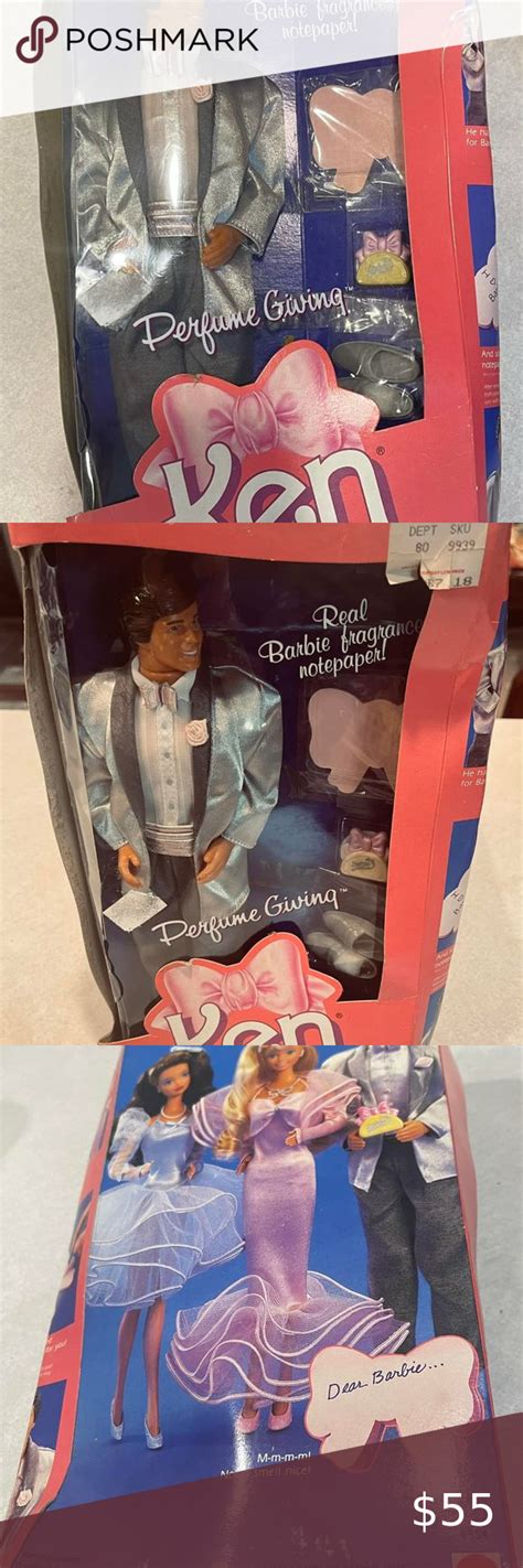 Barbie Perfume Giving Ken Doll Mattel 1987 SEALED BOX #4554 with ...