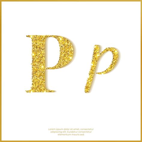 Premium Vector | Gold glitter font