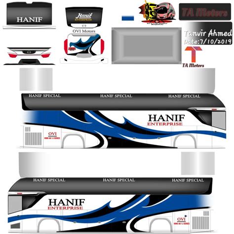 Hanif Enterprise Shikandi SHD Bus Skin Design Bus Simulator