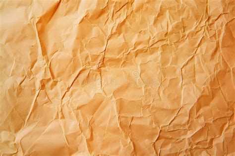 High Resolution Crumpled Orange Paper Texture Stock Illustration