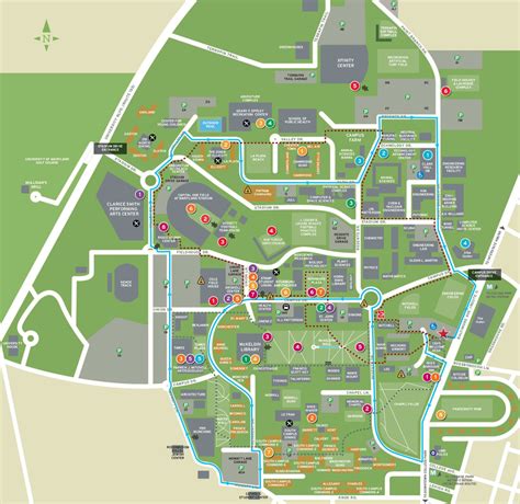 University Of Maryland Campus Map Pdf Gillie Donnamarie