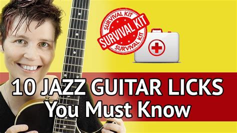 10 Jazz Guitar Licks You Must Know For Every Chord Type Jazz Licks Guitar Lesson Youtube