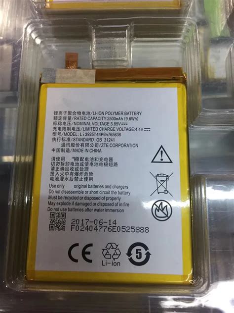 Original High Quality 2500mAh For ZTE Li3925T44P6h765638 Mobile Phone