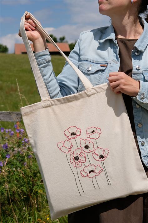 Leftsac Floral Embroidered Tote Bag IUCN Water