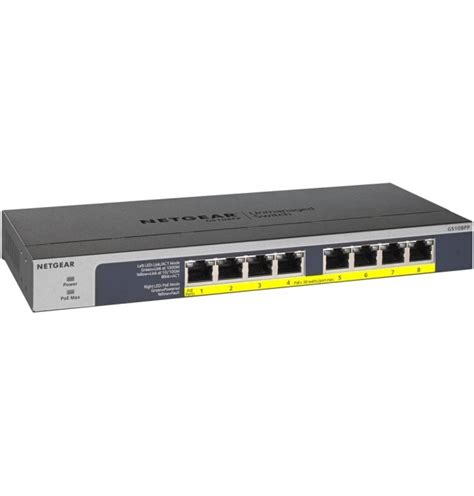 Switch Netgear Puertos Gigabit Poe Poe W No Gestionable Ref