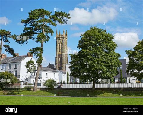 Holy Trinity Church Overlooking Rock Park In Barnstaple Devon Uk