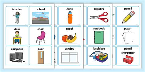 Ell Classroom Objects Editable Flash Cards Teacher Made