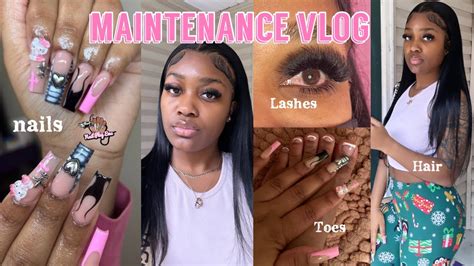 Maintenance Vlog Transform To A Baddie Toes New Nails Hair And More