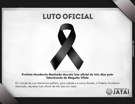 Luto Prefeito Humberto Machado Decreta Luto Oficial De Tr S Dias Pelo