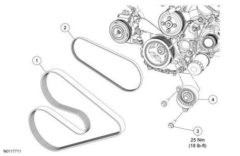 7 3 Belt Diagram Belt Alternator Powerstroke Tensioner Tsb